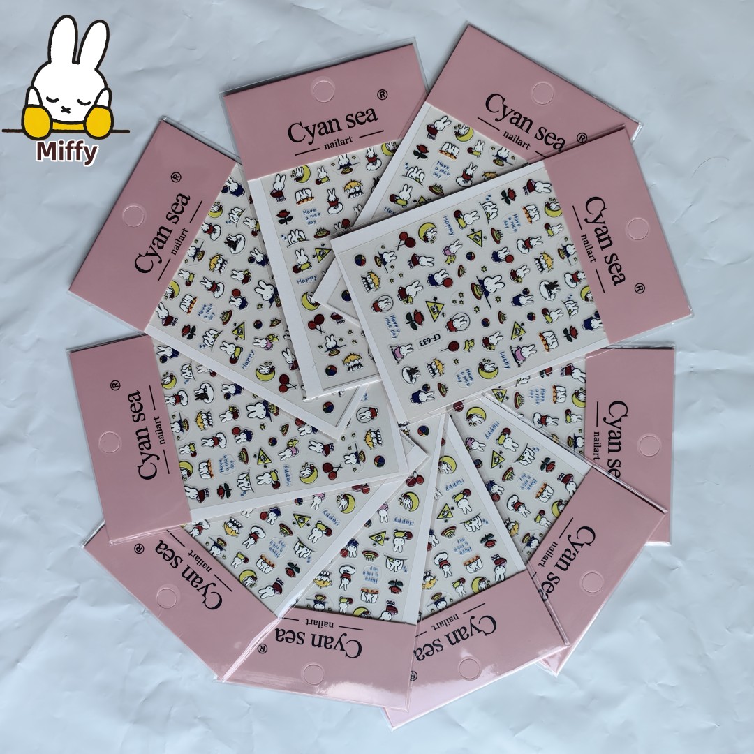 Fire Tablet Accessories - Kawaii Miffy 토끼 스티커 귀여운 만화