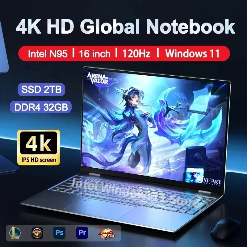 Windows Tablet Accessories - 새로운 노트북 인텔 N95 4K HD