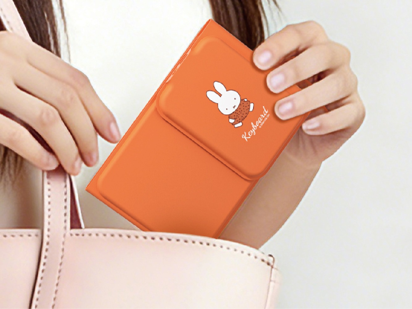 Fire Tablet Accessories - 미피 삼단 접이식 키보드 귀엽고 독창적인