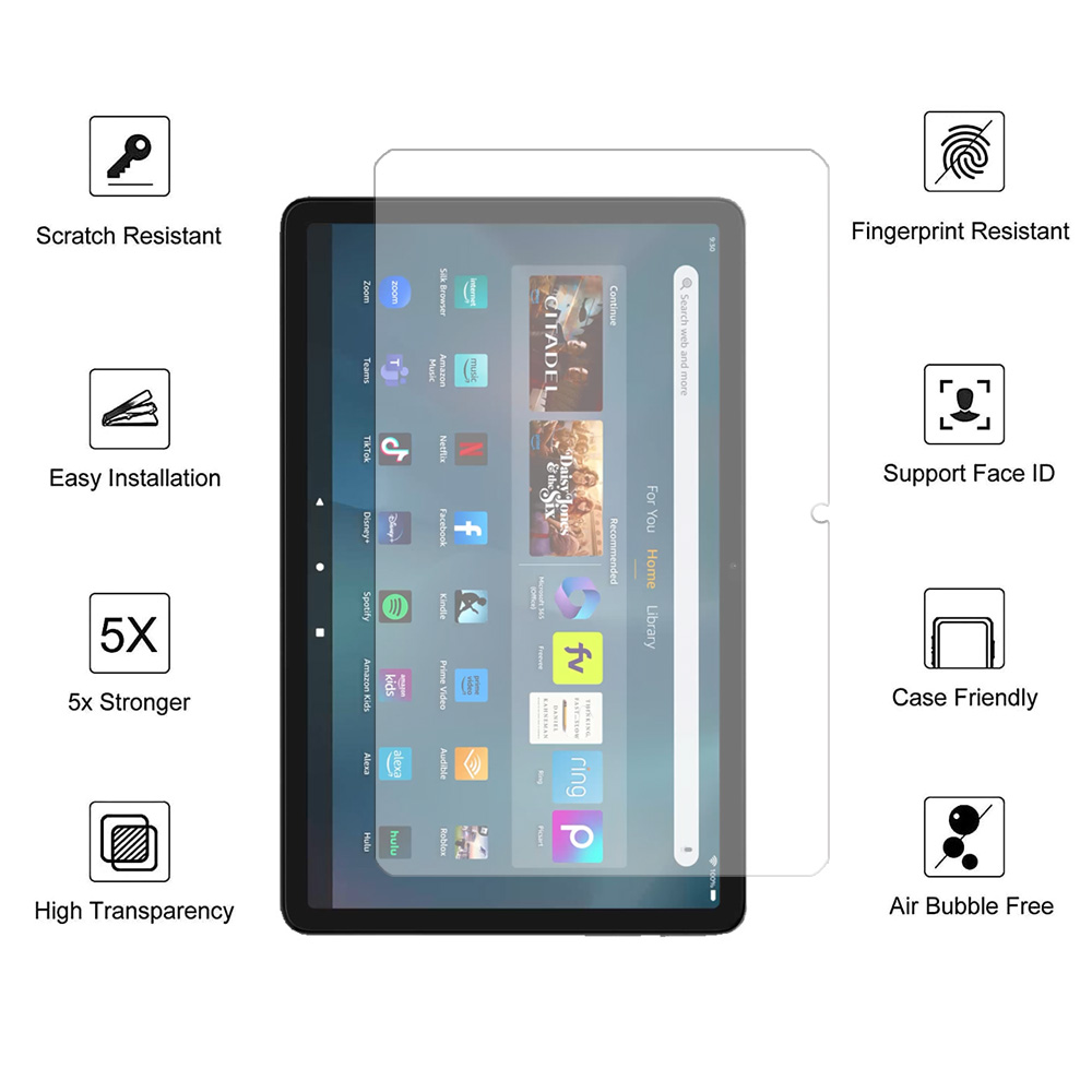 Fire Max 11″ 2023용 강화 유리 화면 보호 - Temu Tablet Accessories 리뷰 및 가격
