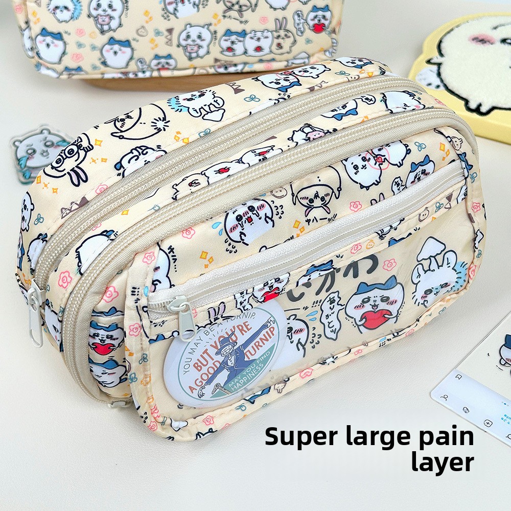지이 피인백 필통 대용량 문구 파우치 우사기 하치와레  - Case With Pencil Holder 리뷰 및 가격