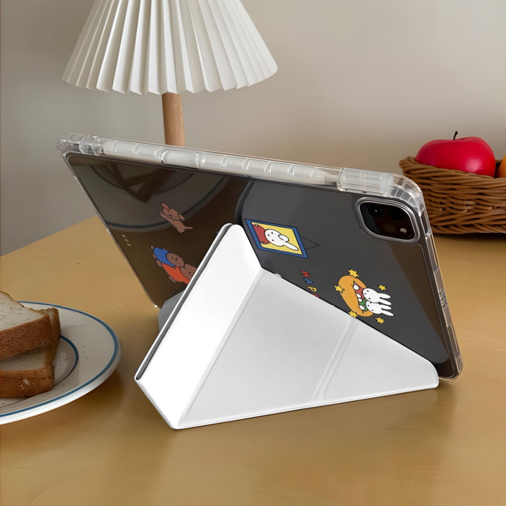 카와이 미피 토끼 태블릿 케이스 파란색과 녹색 체크 무 - Fire Tablet Accessories 리뷰 및 가격