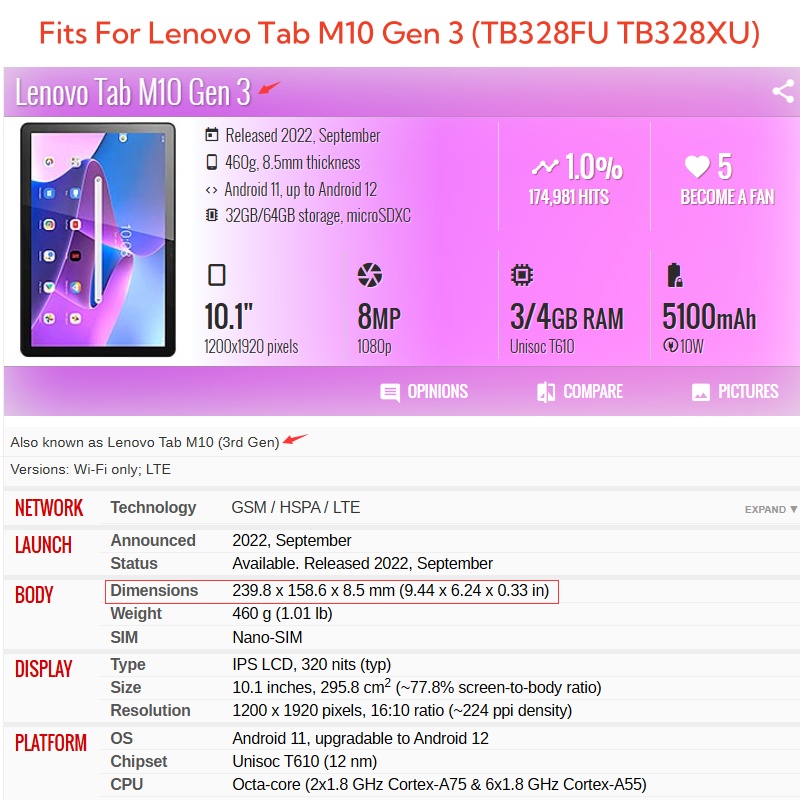 Lenovo Tab M10 3rd Gen 10.1 케이 - Lenovo Tablet M11 Accessories 리뷰 및 가격