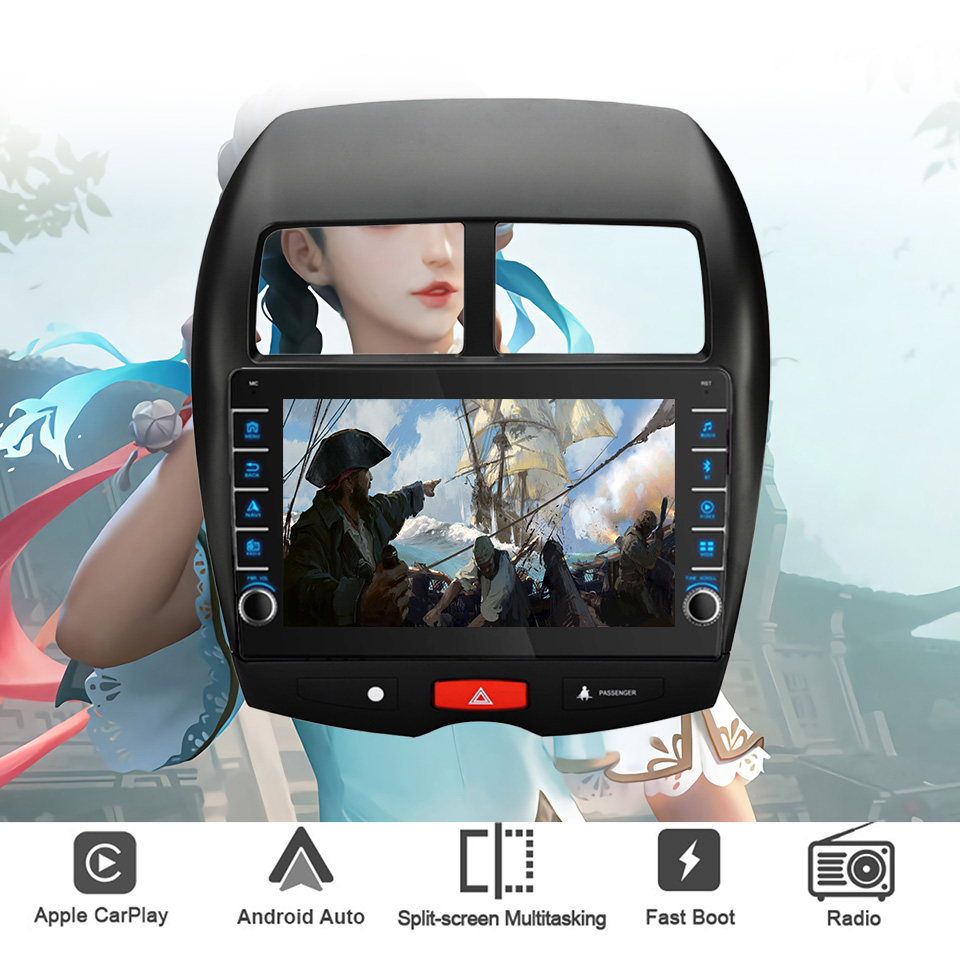 미쓰비시 ASX 2010 - 2016 용 자동차 라디오 - Tablet Danish Mobile & Accessories 리뷰 및 가격